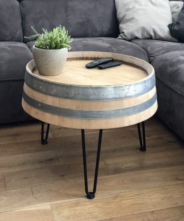 Weinfass Couch-Tisch  Beistelltische aus Holzfässern